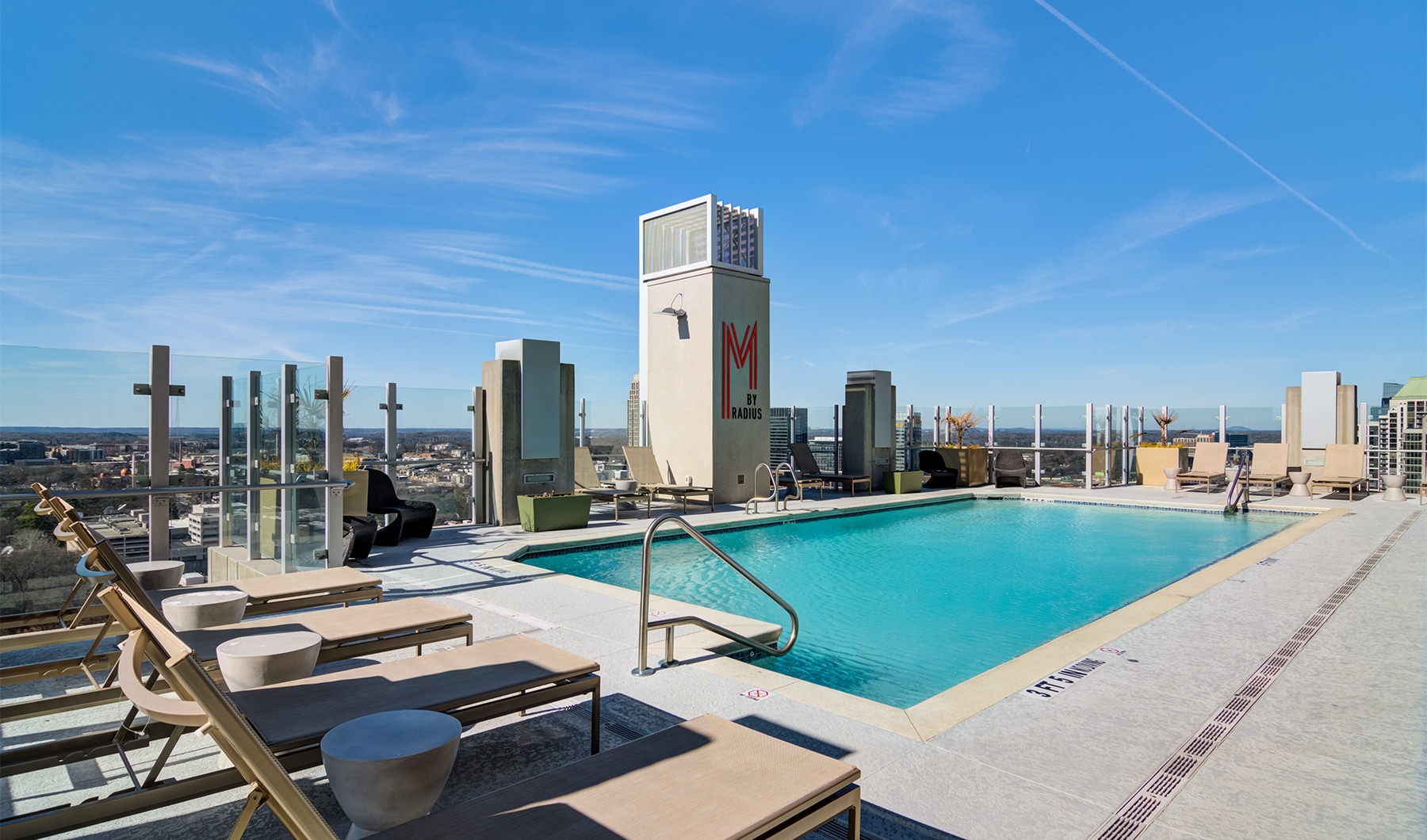 rooftop pool with views